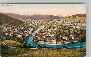 Postkarte Carte Postale 12731178 Baden AG Panorama Baden