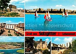 Postkarte Carte Postale 42704530 Lebenstedt Segelregatta Blumentrift Schloss Salder Rathaus Salzg...