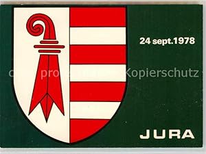 Postkarte Carte Postale 72722300 Wappen Canton du Jura Heraldik