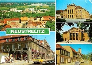 Postkarte Carte Postale 72750677 Neustrelitz Rathaus Wilhelm Pieck Strasse Friedrich Wolf Theater...