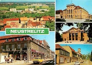 Postkarte Carte Postale 72750687 Neustrelitz Wilhelm Pieck Strasse Rathaus Friedrich Wolf Theater...