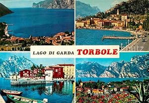 Bild des Verkufers fr Postkarte Carte Postale 72760974 Torbole Lago di Garda Panorama Gardasee Hafen Alpenblick Italien zum Verkauf von Versandhandel Boeger