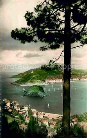 Postkarte Carte Postale 72747288 San Sebastian Pais Vasco ES Isla de Santa Clara y Monte Urguil