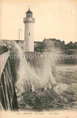 Postkarte Carte Postale 12763522 Dieppe Seine-Maritime Seebruecke Leuchtturm Dieppe