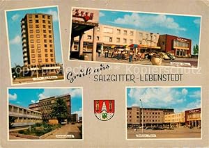 Postkarte Carte Postale 72765272 Lebenstedt CVJM Hochhaus Berliner Platz Staatsbank Gebaeude Salz...