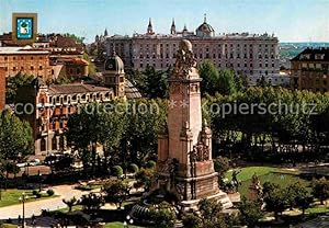 Postkarte Carte Postale 72777341 Madrid Spain Plaza Espana Palacio Real Madrid