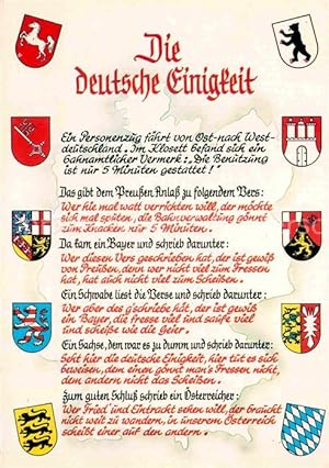 Postkarte Carte Postale 72821622 Wappen Deutschland Bayern Schwaben Sachsen Heraldik