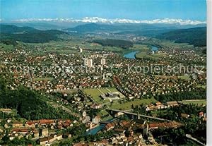 Postkarte Carte Postale 12776677 Neuenhof Wettingen AG Fliegeraufnahme Wettingen