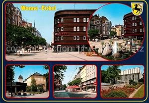 Postkarte Carte Postale 72819141 Wanne-Eickel Innenstadt Fussgaengerzone Brunnen Herne