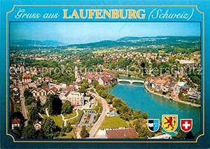 Postkarte Carte Postale 12833866 Laufenburg AG Fliegeraufnahme Laufenburg