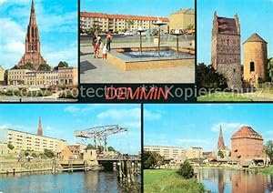 Postkarte Carte Postale 72829156 Demmin Mecklenburg Vorpommern Markt Bartholomaeuskirche Springbr...