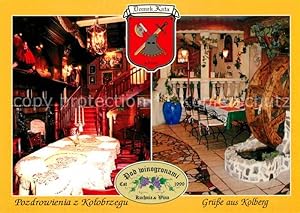 Postkarte Carte Postale 72895928 Kolberg Ostseebad Kolobrzeg Restaurant Domek Kata und Pod Winogr...