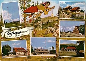Bild des Verkufers fr Postkarte Carte Postale 72927890 Torfhaus Harz Dorfansichten Berggasthof Sender Kleine Hexe Torfhaus zum Verkauf von Versandhandel Boeger
