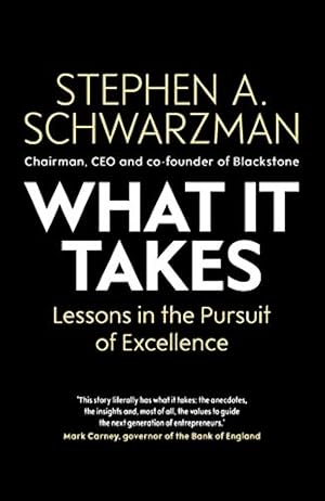 Image du vendeur pour What It Takes: Lessons in the Pursuit of Excellence mis en vente par WeBuyBooks