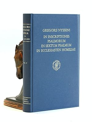 Image du vendeur pour In Inscriptiones Psalmorum - In Sextum Psalmum: In Ecclesiasten Homiliae (Gregorii Nysseni Opera) mis en vente par Arches Bookhouse