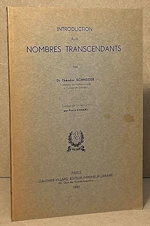 Seller image for Introduction aux Nobres Transcendants for sale by San Francisco Book Company