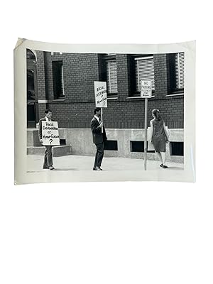 Original Photograph of a group of 1960's Civil Rights Picketers in Massachusetts