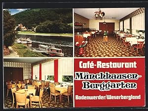 Bild des Verkufers fr Ansichtskarte Bodenwerder /Weserbergland, Caf-Restaurant Mnchhausen-Berggarten zum Verkauf von Bartko-Reher