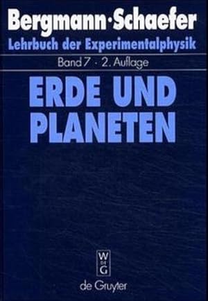 Image du vendeur pour Lehrbuch der Experimentalphysik, Bd.7, Erde und Planeten mis en vente par Studibuch