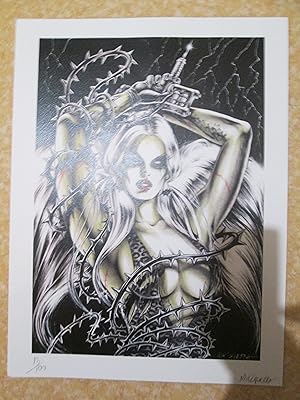 Seller image for SERIGRAPHIE NUMEROTEE ET SIGNEE:DARK PIN-UP 01 for sale by Bibliofolie