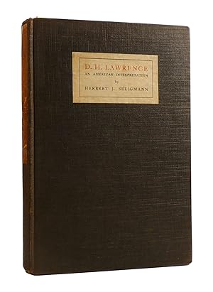 Bild des Verkufers fr D. H. LAWRENCE An American Interpretation zum Verkauf von Rare Book Cellar