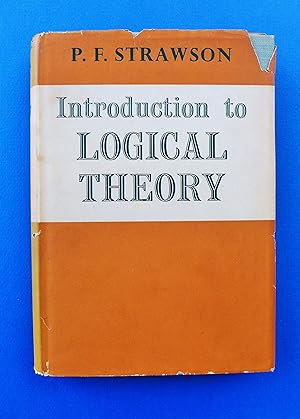 Image du vendeur pour Introduction to Logical Theory mis en vente par My Father's Books
