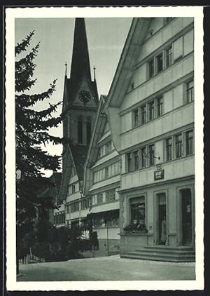 Ansichtskarte Rehetobel / App., Post und Kirche