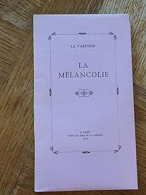 La Mélancolie