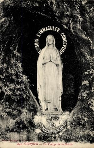 Ansichtskarte / Postkarte Lourdes Hautes Pyrénées, La Vierge de la Grotte