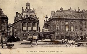 Ansichtskarte / Postkarte Bordeaux Gironde, Place de la Bourse