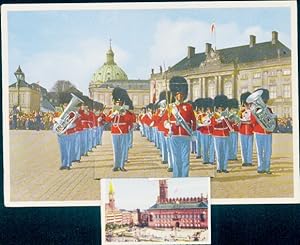 Leporello Ansichtskarte / Postkarte København Kopenhagen Dänemark, Soldaten, Schloss Amalienborg