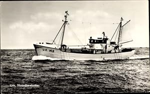 Ansichtskarte / Postkarte Urk Flevoland Niederlande, Nordseekutter, Fischerboot