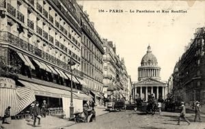 Ansichtskarte / Postkarte Paris V Panthéon, La Rue Soufflot, Pantheon