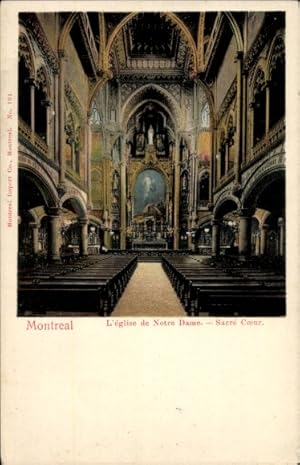 Ansichtskarte / Postkarte Montreal Québec Kanada, Notre Dame Kirchem, Sacre Coeur