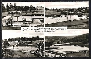 Ansichtskarte Gärtringen /Kreis Böblingen, Neues Schwimmbad, Mehrfachansicht