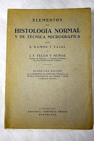 Imagen del vendedor de Elementos de Histologa normal y de Tcnica microgrfica a la venta por Alcan Libros