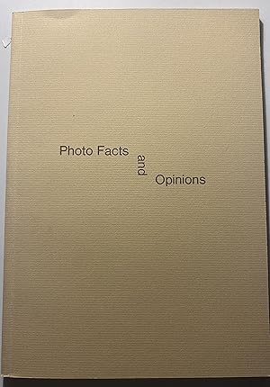 Immagine del venditore per Photo Facts and Opinions venduto da Rob Warren Books