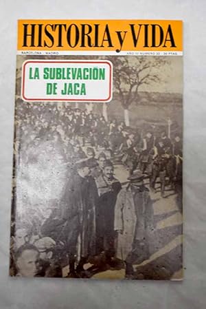 Imagen del vendedor de Historia y Vida, n 33 DICIEMBRE 1970:: La sublevacin de Jaca: Un da que conmovi a un rgimen; La sabrosa, polmica y navidea historia del pavo; Besugada teneredes si la pasis en Madrid; El naufragio de La Medusa; La Torre de Londres; La emperatriz Eugenia cuenta su vida; El pueblo de la tierra, o los pastores de Beln; Testigo directo: La educacin de Mara Antonieta; Cuando vino Bu Hamara; El clera, azote de la Humanidad a la venta por Alcan Libros