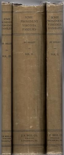 Immagine del venditore per Some Prominent Virginia Families Vol. I-III (three volumes) venduto da McCormick Books