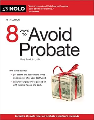 Image du vendeur pour 8 Ways to Avoid Probate mis en vente par GreatBookPrices
