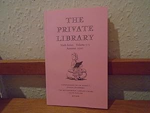 Seller image for The Private Library Sixth Series Volume 3:3 Autumn 2010 - all three are fine copies for sale by McManmon, B.D. ABA, ILAB