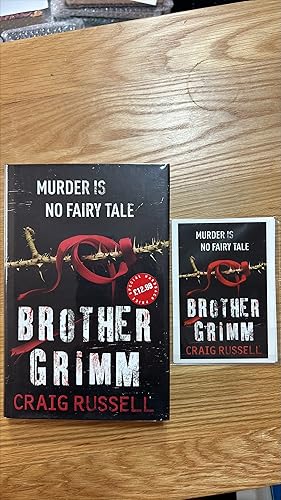 Imagen del vendedor de Brother Grimm. Signed UK first edition, first printing with promo postcards a la venta por Signed and Delivered Books