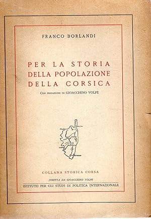 Per la storia della popolazione della Corsica