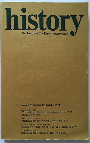 History: the Journal of the Historical Association. Vol 59; Number 197; October 1974
