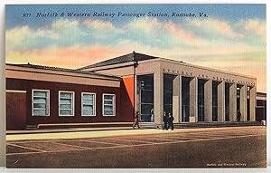 Bild des Verkufers fr Norfolk & Western Railway Passenger Station, Roanoke, Va. - Postcard zum Verkauf von Argyl Houser, Bookseller