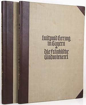 Imagen del vendedor de Die frnkische Bildwirkerei. Text- und Tafelband in 2 Bnden. a la venta por Schsisches Auktionshaus & Antiquariat