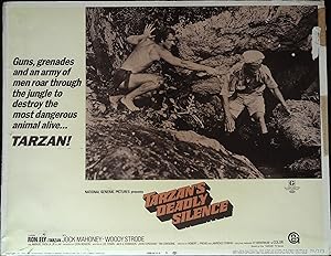 Bild des Verkufers fr Tarzan's Deadly Silence Lobby Card #3 Ron Ely, Woody Strode! zum Verkauf von AcornBooksNH