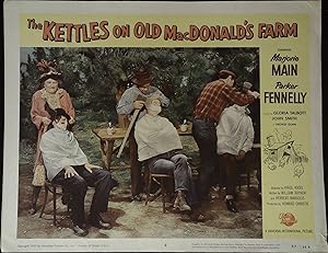 Image du vendeur pour The Kettles on Old MacDonald's Farm Lobby Card #2 1957 Marjorie Main! mis en vente par AcornBooksNH