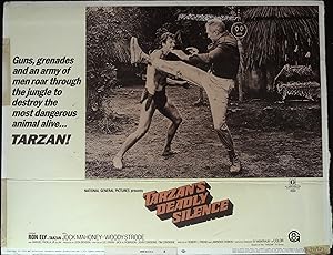 Bild des Verkufers fr Tarzan's Deadly Silence Lobby Card #8 Ron Ely fighting Jock Mahoney! zum Verkauf von AcornBooksNH