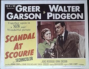 Imagen del vendedor de Scandal at Scourie Lobby Card #6 1953 Greer Garson and Walter Pidgeon! a la venta por AcornBooksNH